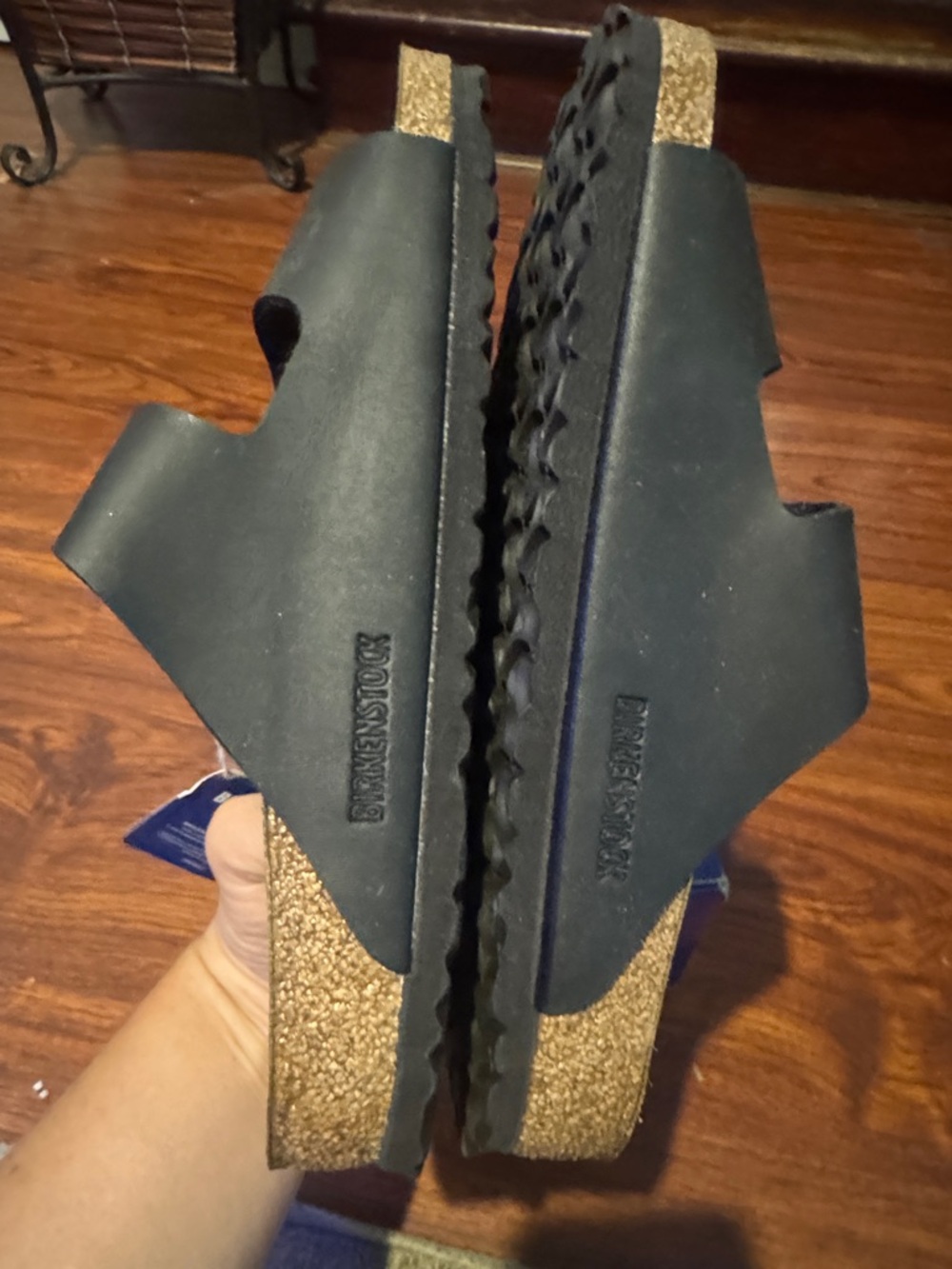 Birkenstock Black Two-Strap Men's Sandals - Picture 7 of 9